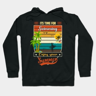 Its Time For Swimming Enjoy Your Hot Summer In Beach With Wave Hoodie